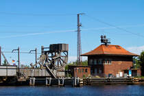 Ein letzter Blick auf die alte Anklamer Eisenbahnbrcke bevor sie am 30.05.2012 zurckgebaut wird. Bild vom 27.05.2012.