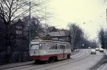 Oslo Oslo Sporveier SL 16 (Tw 1001) Drammensveien am 22. Januar 1971. - Scan eines Diapositivs.