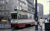 Oslo Oslo Sporveier SL 16 (Tw 1014) Østbanen am 23. Januar 1971. - Scan eines Diapositivs.