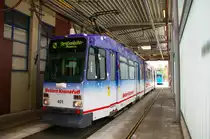 Wieder angekommen in der Waschstrasse (Betriebshof Sandersh�user Strasse), die Rundfahrt ist beendet.