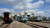 02.06.2012 Fahrzeugausstellung zum 15 j�hrigen Jubil�um der Vogtlandbahn in Neumark.