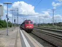 Am 02.06.2012 fuhr der Orient Express mit der 110 491 durch Stendal nach Hamburg.