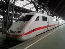 ICE 791 von Kiel Hbf steht hier fertig gefahren in Leipzig Hbf.Aufgenommen am 02.06.2012 in Leipzig