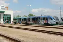 Am 02.06.2012 fand im VBG Betriebshof anl�sslich 15 Jahre Vogtlandbahn ein Tag der offenen T�r statt.Ausgestellt zum ausgiebigen Beschnuppern war u.a. VT06.