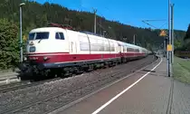 103 235 mit TEE 8 Berlin - P�rtschach am W�rthersee am 20.05.2012 in F�rtschendorf. 