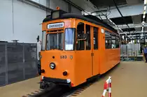 Arbeitswagen (583) der Jenaer Stra�enbahn im Betriebshof Burgau zum 111 Jahre  JeNah  am 02.06.2012

