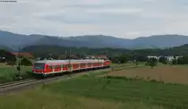 RB 26578 (Freiburg(Breisgau) Hbf-Offenburg) mit Schublok 111 060-0 bei Kollmarsreute 27.5.12