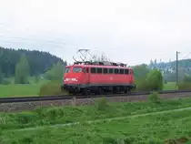 Am 12 mai 2012 hat sich eine 110er auf der Schwarzwaldbahn verloren....