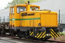 Die Lok Nr.2 von Unirail (ex WLS/Jung 12257/R 30 B) stand am 11.4.12 abgestellt bei Henkel in D�sseldorf-Reisholz
