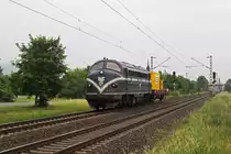 NOHAB MY 1147 mit einem G�terwagen am 02.06.2012 bei Th�ngersheim.