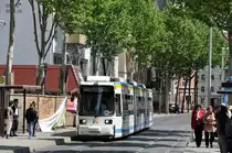 Jenaer Stra�enbahnwagen 605 an der Haltestelle L�bdegraben (02.06.2012)
