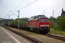 232 534-8 DB Schenker Rail Deutschland AG mit einem Res Ganzzug in Rathenow und fuhr nach Brandenburg-Altstadt. 07.06.2012