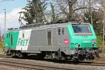 FRET 437023 am 11.4.12 als Lz bei der Durchfahrt durch Ratingen-Lintorf.