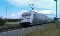 101 028  800 Jahre Anhalt  am 27.05.2012 am IC 2208 in Gundelsdorf. 