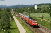 146 233-2  Donaueschingen  mit dem RE 5343 (Offenburg-Basel Bad Bf) bei Denzlingen 28.5.12