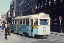 Oslo Oslo Sporveier SL 11 (Høka-Tw 226) Rosenkrantz gate am 7. Mai 1971. - Scan eines Diapositvs. Kamera: Minolta SRT-101.