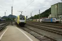 ES64 U2-012 TX Logistik bei der Durchfahrt in Kufstein am 06.06.2012