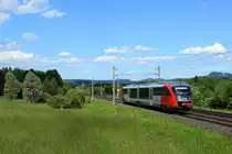 5022 021 -7 f�hrt als R von Villach nach K�tschach-Mauthen.
Neuhaus an der Gail, 05.06.12