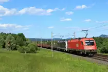 �BB 1216 001 und 1216 025 ziehen einen Schrottzug von Villach S�d nach Tarvisio, Neuhaus an der Gail, 05.06.12