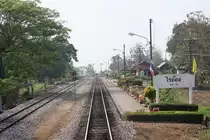 Bf. Rai Oi, Blickrichtung Bangkok, am 15.M�rz 2012.