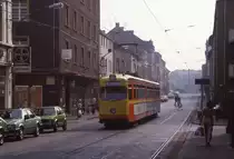 Duisburg 1052, Ruhrort Bergiusstraße, 31.08.1985.
