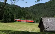 146 236-5  Triberg  mit dem IRE 5321 (Karlsruhe Hbf-Kreuzlingen) bei Niederwasser 29.5.12