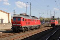 Fr 223 665-0 war gegen Nachmittag die Wochenendruhe beendet. Auf zum Arbeitseinsatz nach Eisenach. Aufgenommen am 28.04.2012 in Bebra.