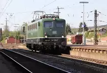 141 228-7 zu Gast bei den 4. Bebraer Dampftagen am 28.04.2012, wo sie zu F�hrerstands-Mitfahrten zur Verf�gung stand. 