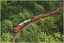 ZSR 750 300 + T679 1168 fahren mit Brandbeobachtungszug, von Vr�tky nach Zvolen und �ber Kremnica wieder retour nach Vr�tky.
Ihr�c  1.6.2012
