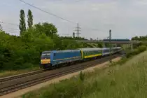 480 023 mit IC 916 nach Sopron am 09.06.2012 unterwegs bei Biatorb�gy.
