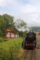 Ankunft des Hessencouriers in Naumburg am 7.6.2012.