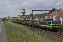 1204 mit Brammen nach Chatelet in Wetteren. Aufgenommen am 07.06.2012