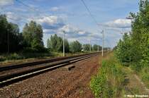Der ehemalige Bahnhof Schnwalde am Berliner Auenring gelegen. Traurig,vor 2-3 Jahren hatte Schnwalde noch alles was einen Bahnhof ausmachte - Blick gen Hennigsdorf (10.06.12)