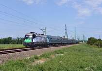 470 503 mit D 906 von Budapest Dli nach Szombathely am 09.06.2012 unterwegs bei Erdőht.