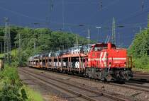 DE91 der HGK mit Ford Autozug in Kln West am 11.06.2012