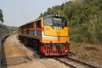 GEK 4016 (Co'Co', de, General Electric, Bj.1963, Fab.Nr. 34865) am 15.M�rz 2012 im Bf. Pang Ton Phueng. 

