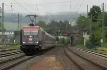 101 100-6  Energiewende  zieht am 13. Juni 2012 IC 2209 durch Kronach.