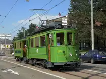 Be 2/2 126 und der B2 309 auf einer Probefahrt. Die Aufnahme stammt vom 18.06.2012