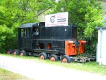 Eine K� auf Culemeyer Stra�enroller als Wegweiser f�r das Technikmuseum Prora, 18.06.06