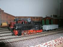 Nur knapp eine Stunde bekam ich den Genuss die H0e Lok 99 672 auf meiner H0e Anlage zuhaben,bevor es fr das Modell weiter ging Richtung Schleswig Holstein.