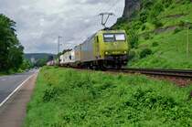 145-CL 031 bei der Ausfahrt von Erpel (Rhein) am 30.06.12!