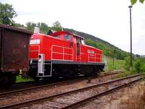 Railion 294 576 im Bahnhof Gr�nst�dtel beim Rangieren, 22.06.06