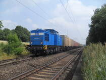 Am 30.06.2012 fuhr 293 026 mit einem Hackschnitzel (Zugnummer 25505)von Niedergrne nach Stendal.Gruss an den Lokfhrer zurck fr das schne Hupen.