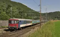 SBB BDt Steuerwagen mit RE nach Z�rich HB bei Tecknau, Aufgenommen am 07.07.2012