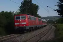 111 061 + 111 060 in Kollmarsreute am 07.07.2012