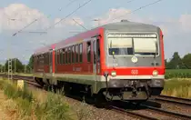 928 426 DB G�ubodenbahn bei Radldorf am 10.07.2012.