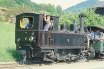 BC Museumsbahn - ex BAM G 3/3 6 am 19.05.1997 in Blonay - Dampflok - Baujahr 1901 - SLM1341 - 184 KW - Gewicht 25,00t - L�P 7,02m - zul�ssige Geschwindigkeit 45 km/h - �=06.06.1987 - Lebenslauf ex JS G 3/3 909 - 1903 Br�nig G 3/3 109 - 1915a - 1924 BAM G 3/3 6 - 1943 RENFER G 3/3 6 - 1967 BC G 3/3 6. Hinweis: gescanntes Dia
