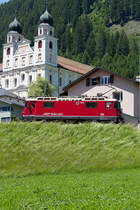 RhB, Ge 4/4II, 620, 16.06.2012 Disentis 