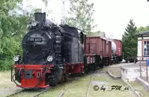 99 6101 im Bhf. Hasserode mit einem Fotosonderzug 10.06.2012