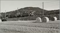 CEV BDeh 2/4 N° 74 und Bt 221 bei Château d'Hauteville in S/W.
19. Juli 2012